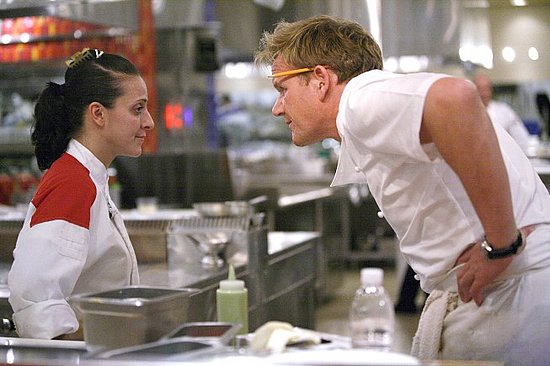 Girl remaining calm before Chef Ramsay